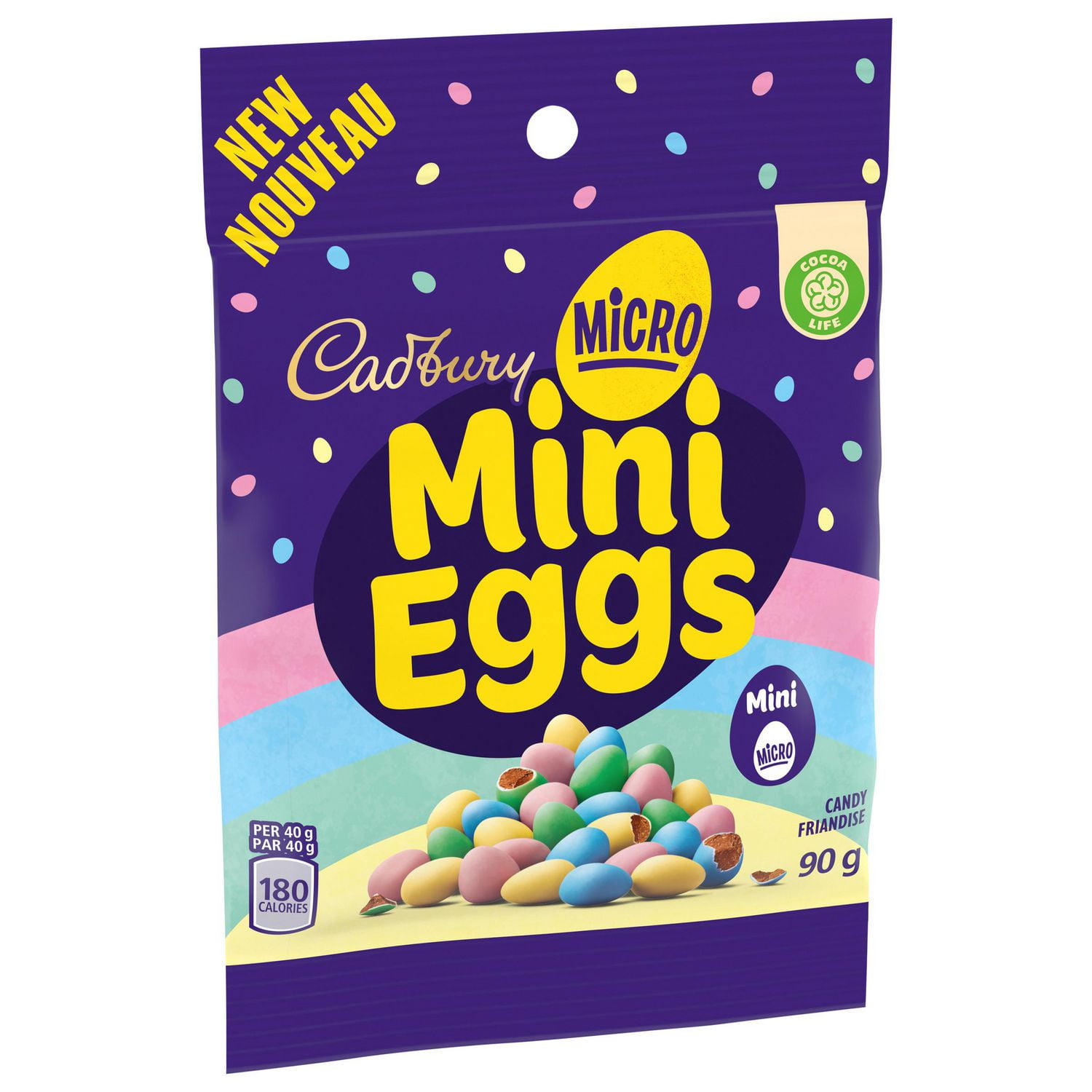 Cadbury Micro Mini Eggs, Chocolatey Candy Eggs, 90 g