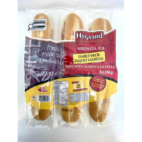 Hygaard Mini Pizza Sub Family Pack 6 Pack