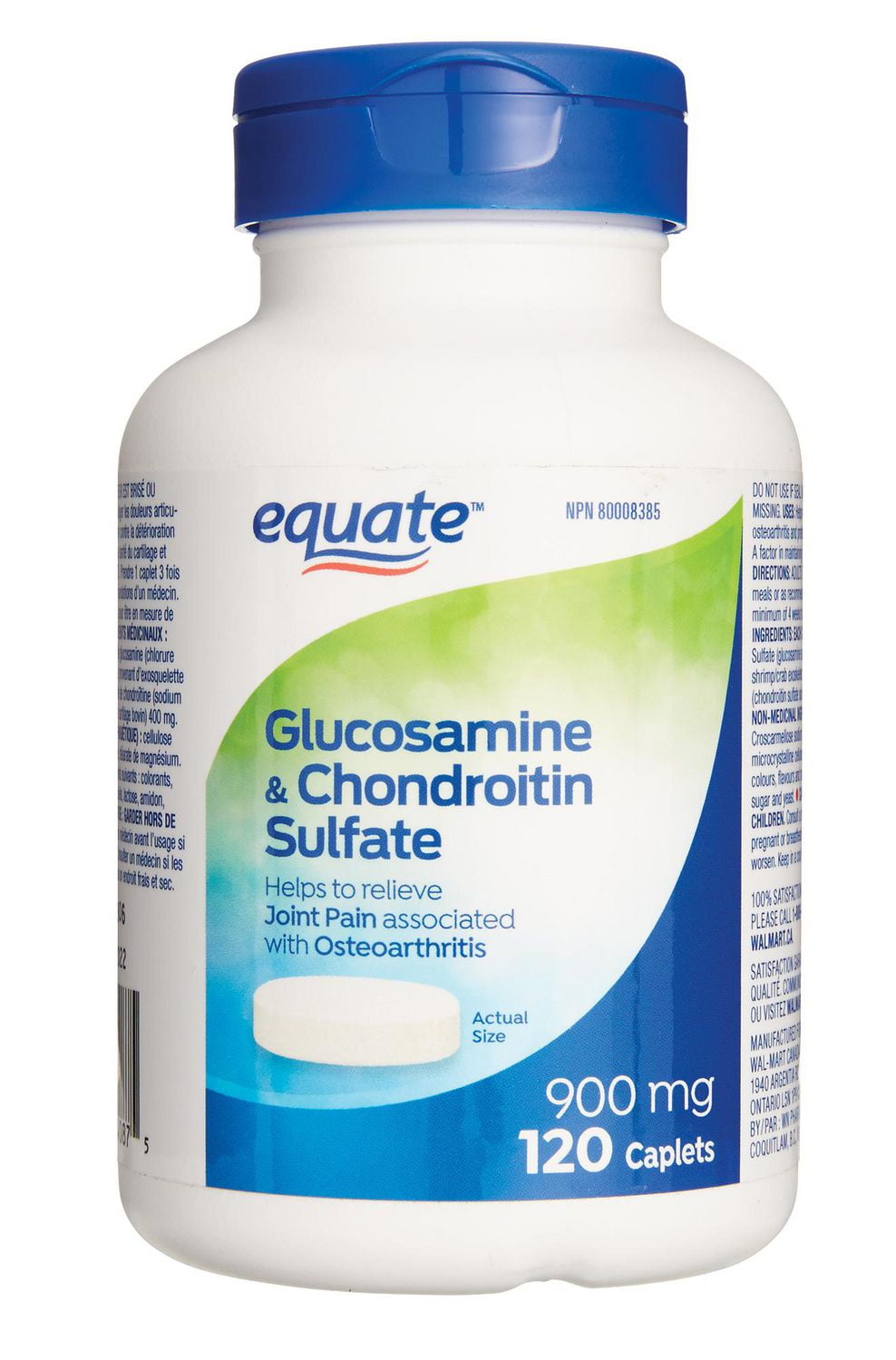 Equate Glucosamine & Chondroitin Sulfate 900mg Walmart Canada