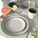 Ensembles de vaisselle Safdie&Co pour 4 | Assiette de dîner, assiette à hors-d'œuvre et ensemble bol à soupe ou à céréales | Les assiettes et bols sont très résistants aux éclats et aux fissures | Adaptés au lave-vaisselle et au micro-ondes – image 2 sur 6