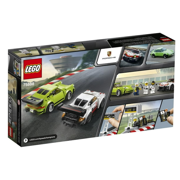 LEGO Speed Champions Porsche 911 RSR and 911 Turbo 30 75888 Building Kit  (391 Piece) 
