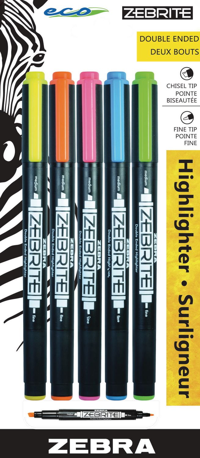 ZEBRA Zebrite Assorted Highlighters Walmart Canada