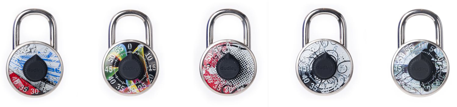 Dudley Combination Lock #DYLG7AST, 50mm, Assorted Designs