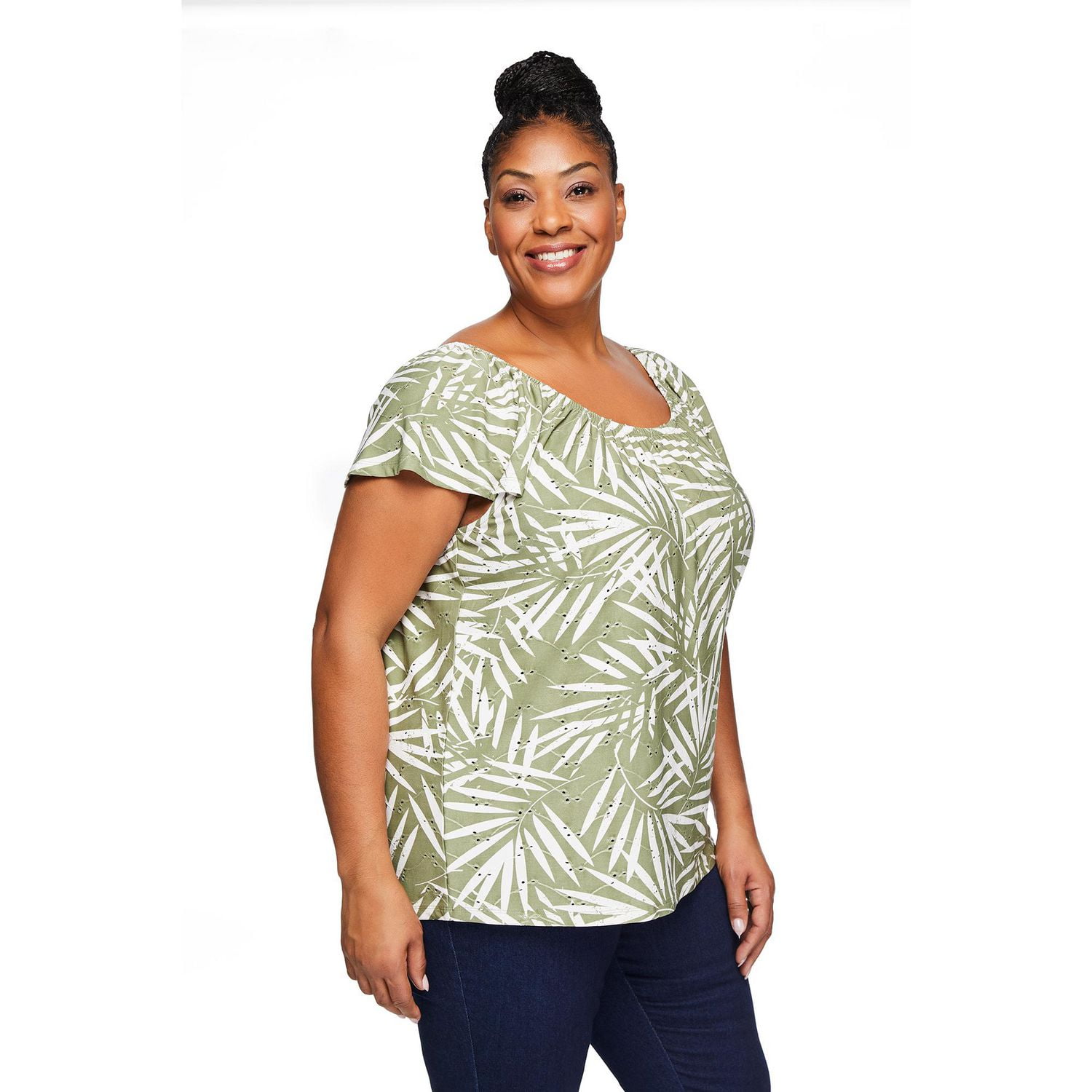 Iyla Plus Women's Eyelet Top