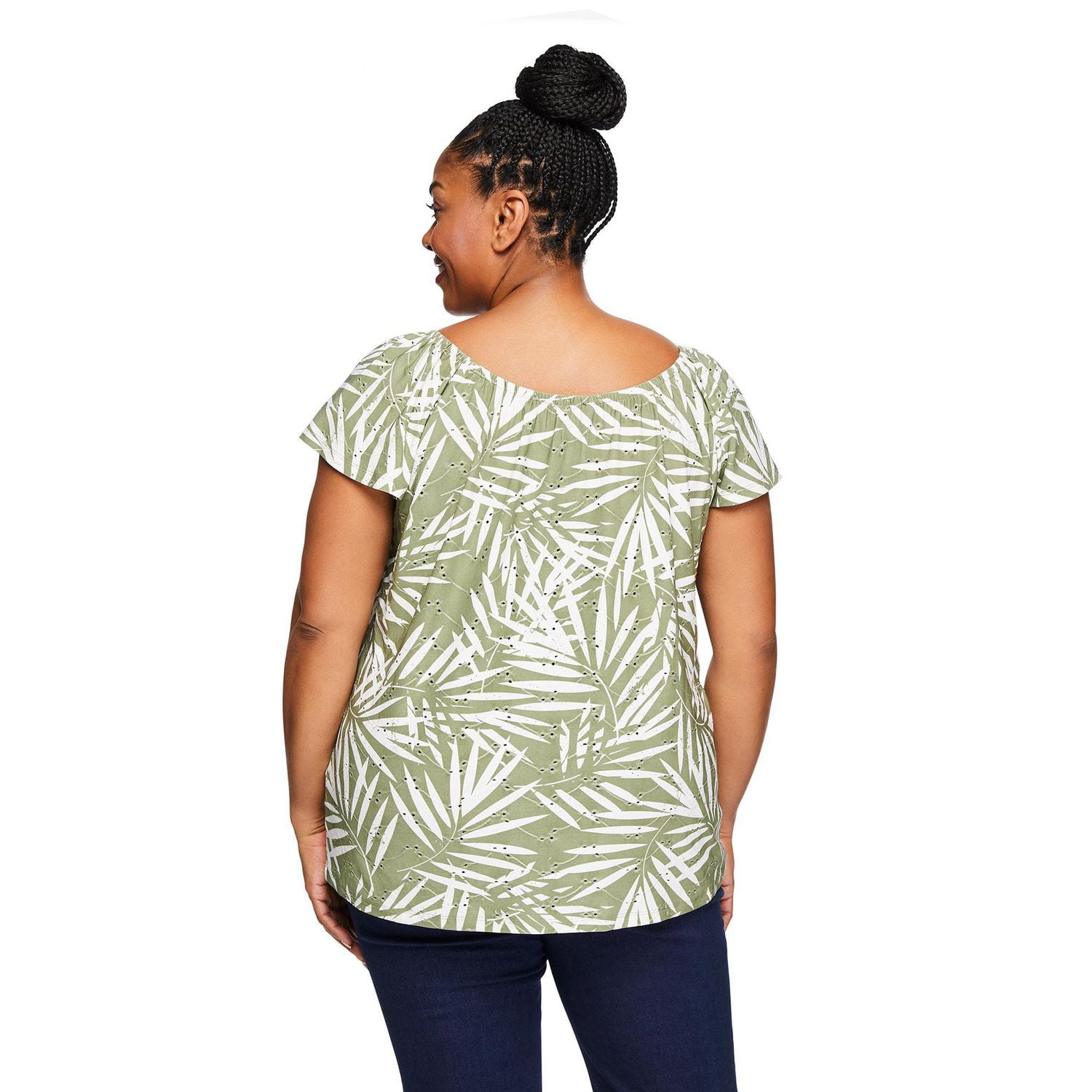 Iyla Plus Women's Eyelet Top