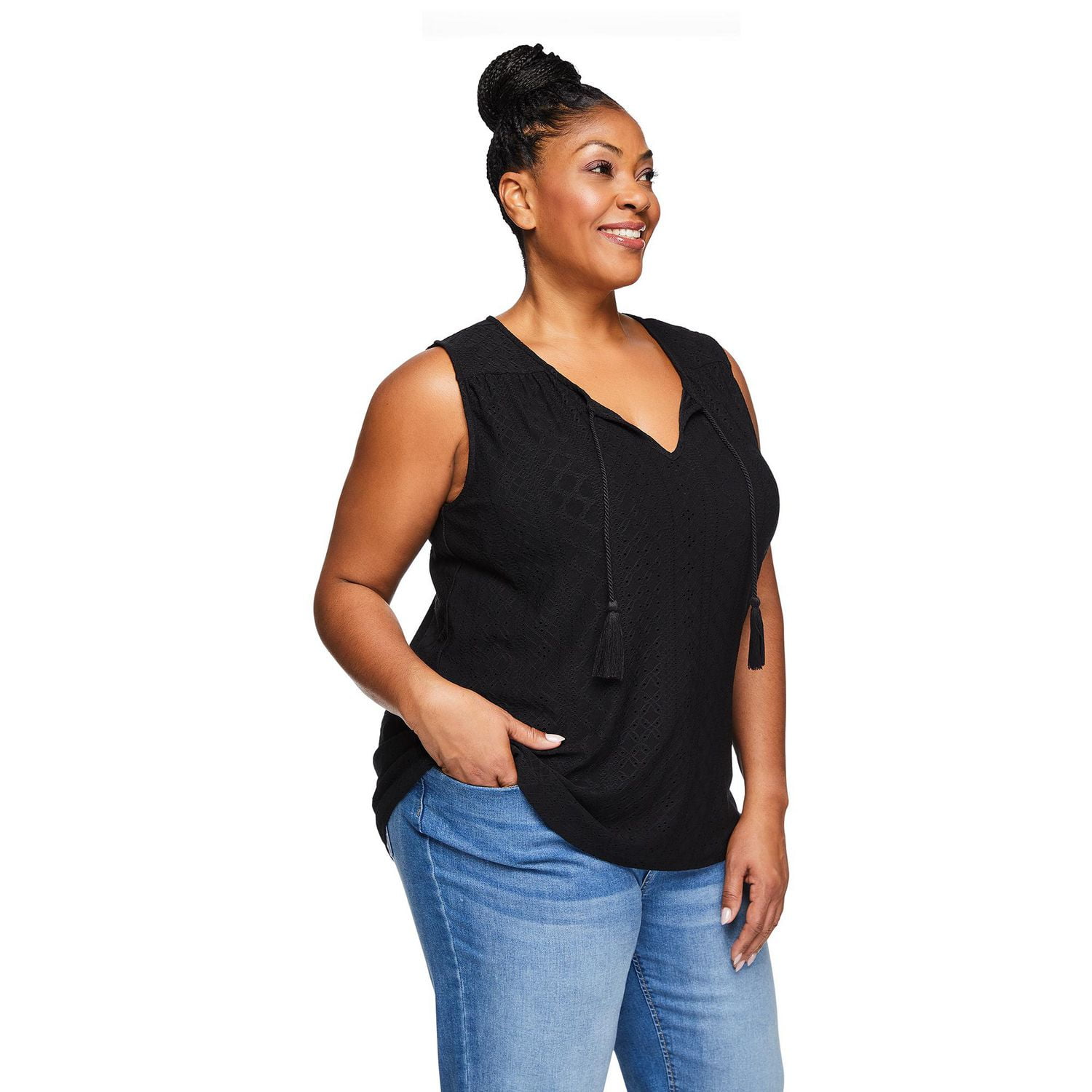 Iyla Plus Women's Tassel Tank