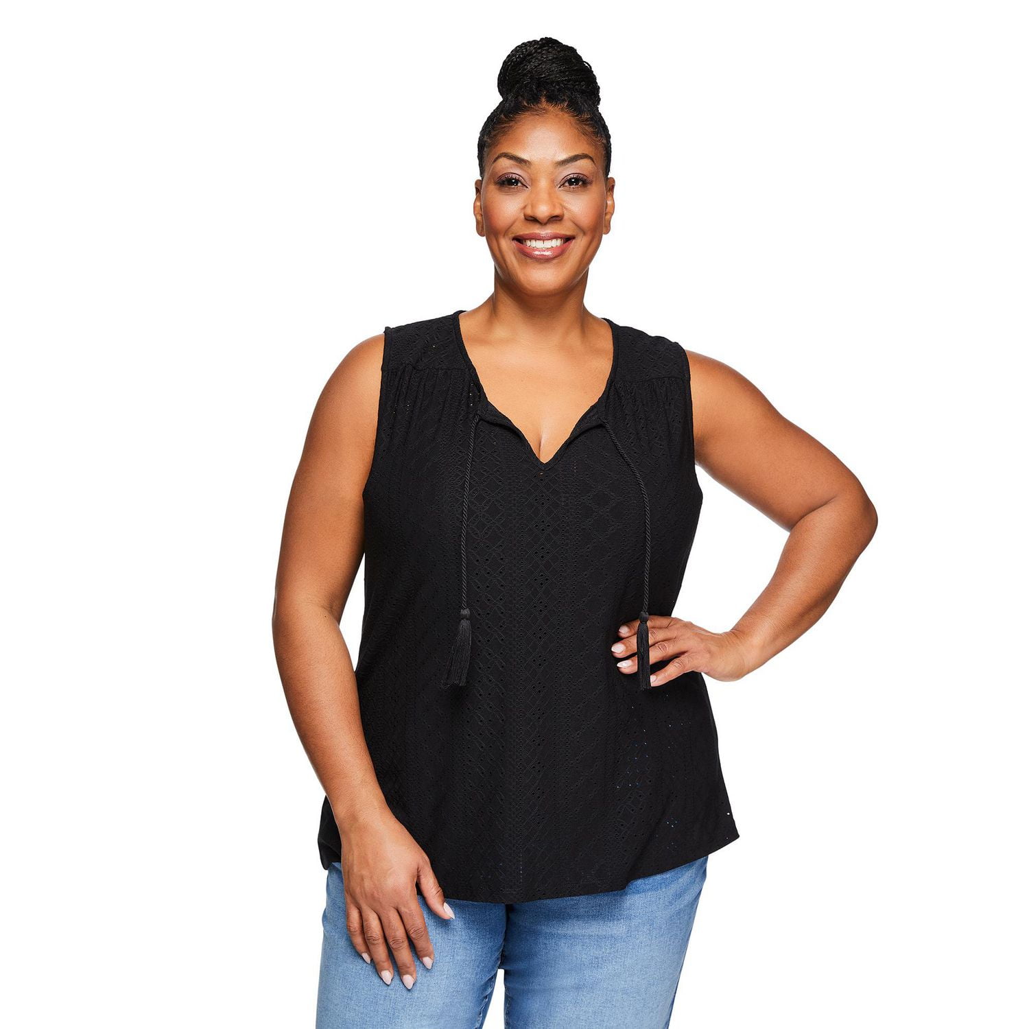 Iyla Plus Women's Tassel Tank