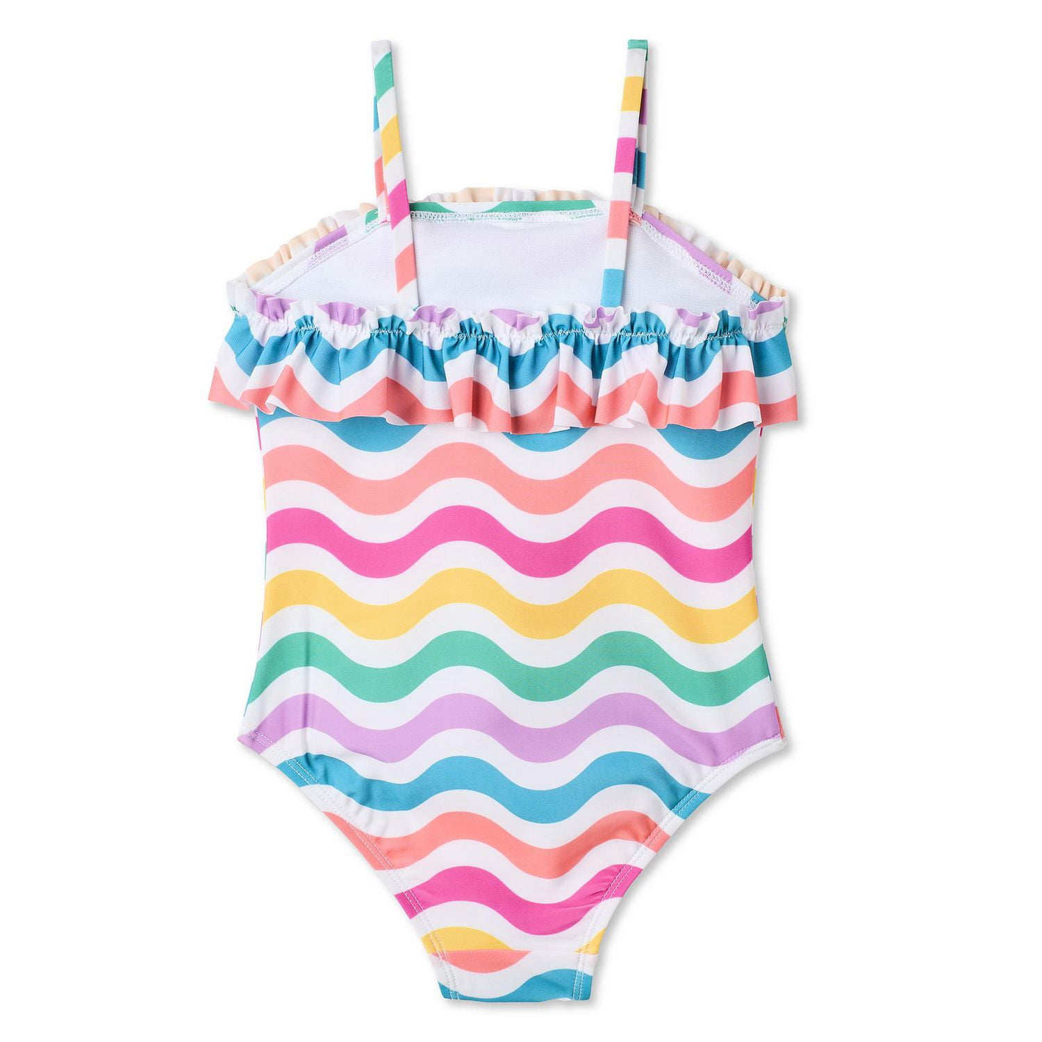 George Toddler Girls' Ruffled One Piece Swimsuit