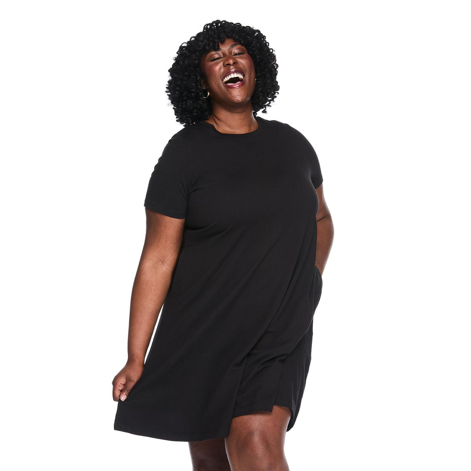 lane bryant t shirt dress Lane Bryant T Shirt Dress Womens 18/20 Short Sleeve Pink Striped
