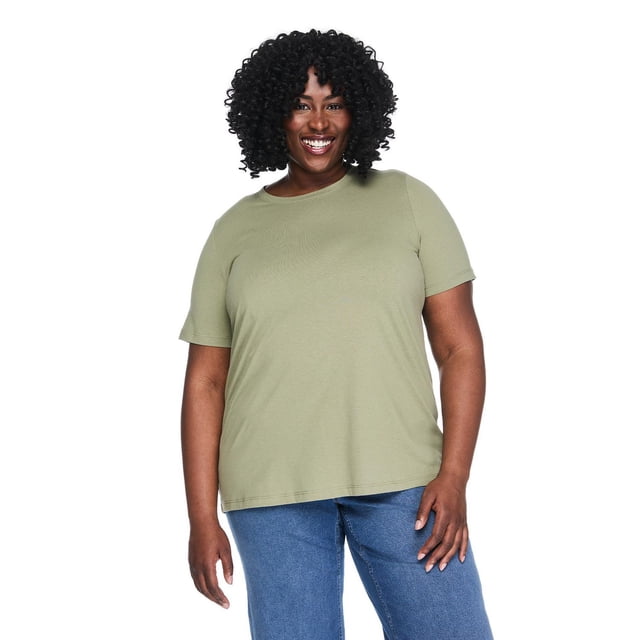 Lane Bryant Women's Plus Crew-Neck T-Shirt