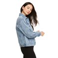 thumbnail image 2 of No Boundaries Women's Studded Denim Jacket, 2 of 6