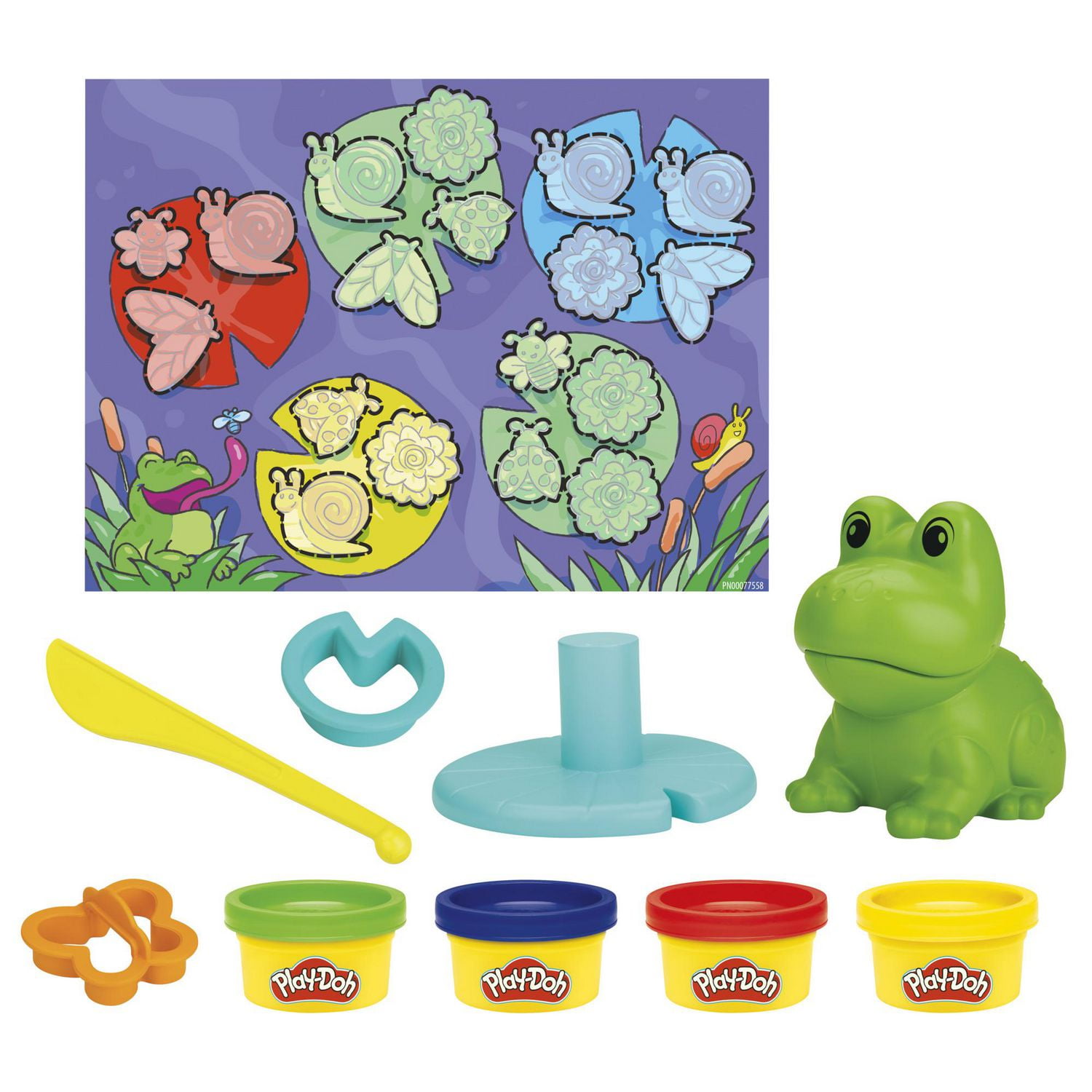 Play-Doh Frog 'n Colors Starter Set with Playmat, Preschool Toys for 3 Year  Old Girls & Boys & Up, Preschool Crafts Frog Toy & 4 Modeling Compound  Colors 