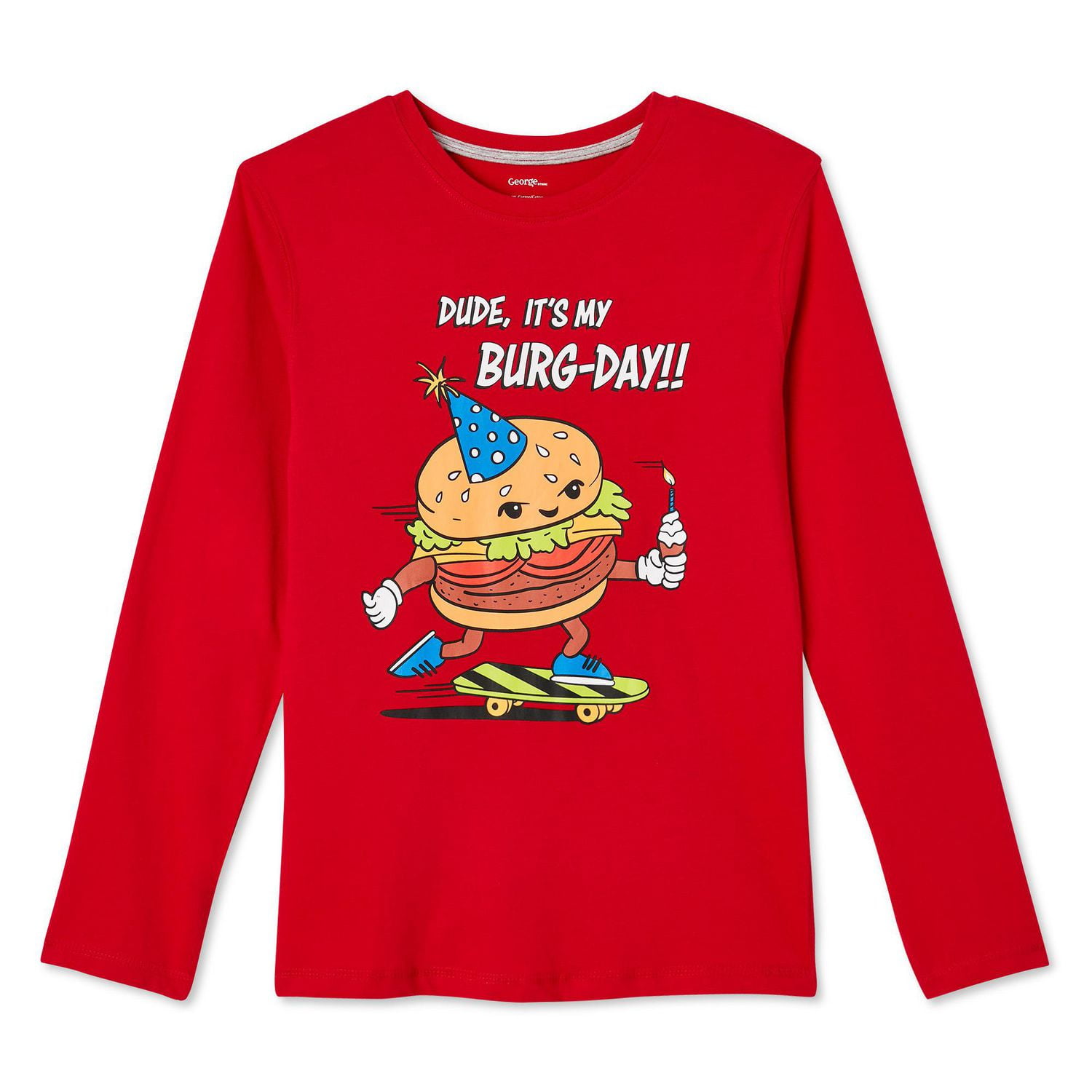 T-shirt à manches longues avec imprimé graphique George pour garçons