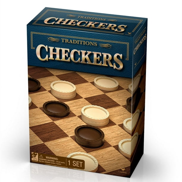 Traditions - Dames Jeu Checkers, 24 pièce