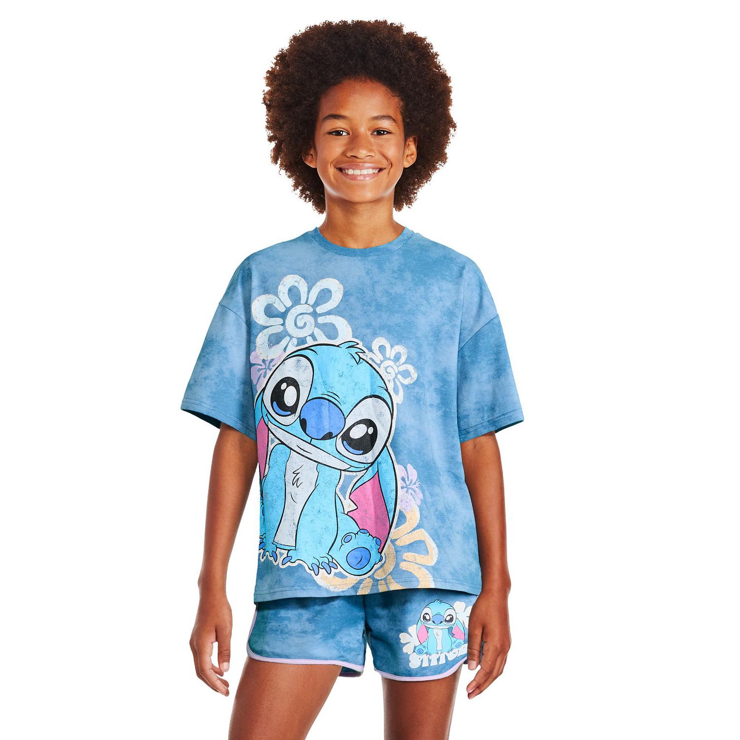 Disney Girls' Stitch Boxy T-Shirt