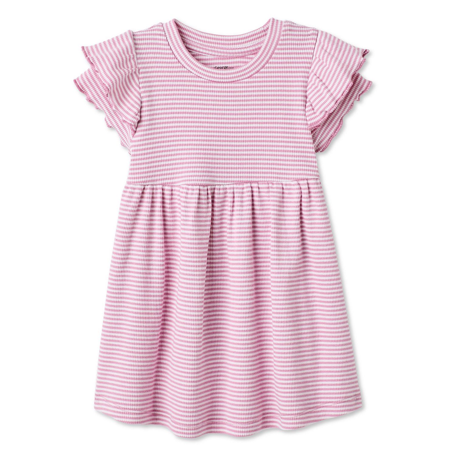 Robe en tricot côtelé George pour bébés filles