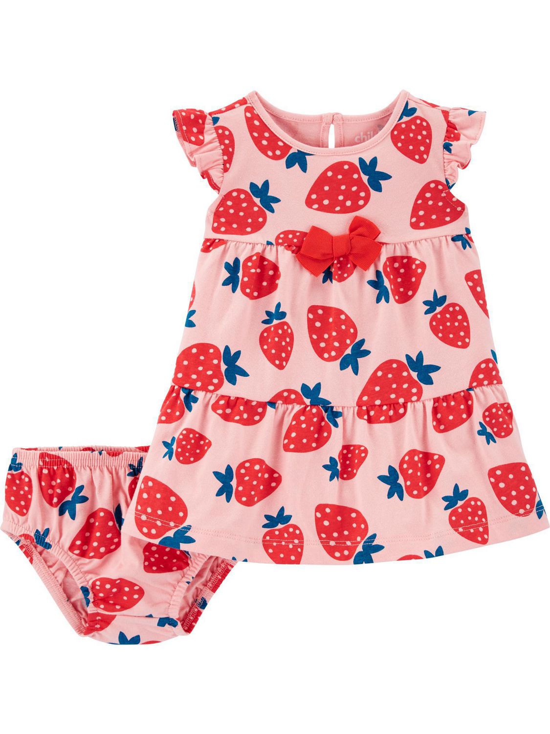 Robe pour nouveau n fille Child of Mine by Carter s Fraise