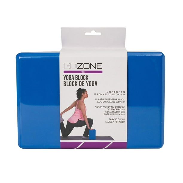GoZone EVA Yoga Block – Blue, Textured surface 