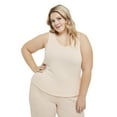 thumbnail image 1 of George Plus Women's Hacci Rib Pajama Tank, 1 of 6