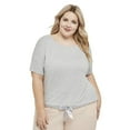 thumbnail image 1 of George Plus Women's Tie-Front Pajama Top, 1 of 6