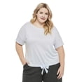 thumbnail image 1 of George Plus Women's Tie-Front Pajama Top, 1 of 6