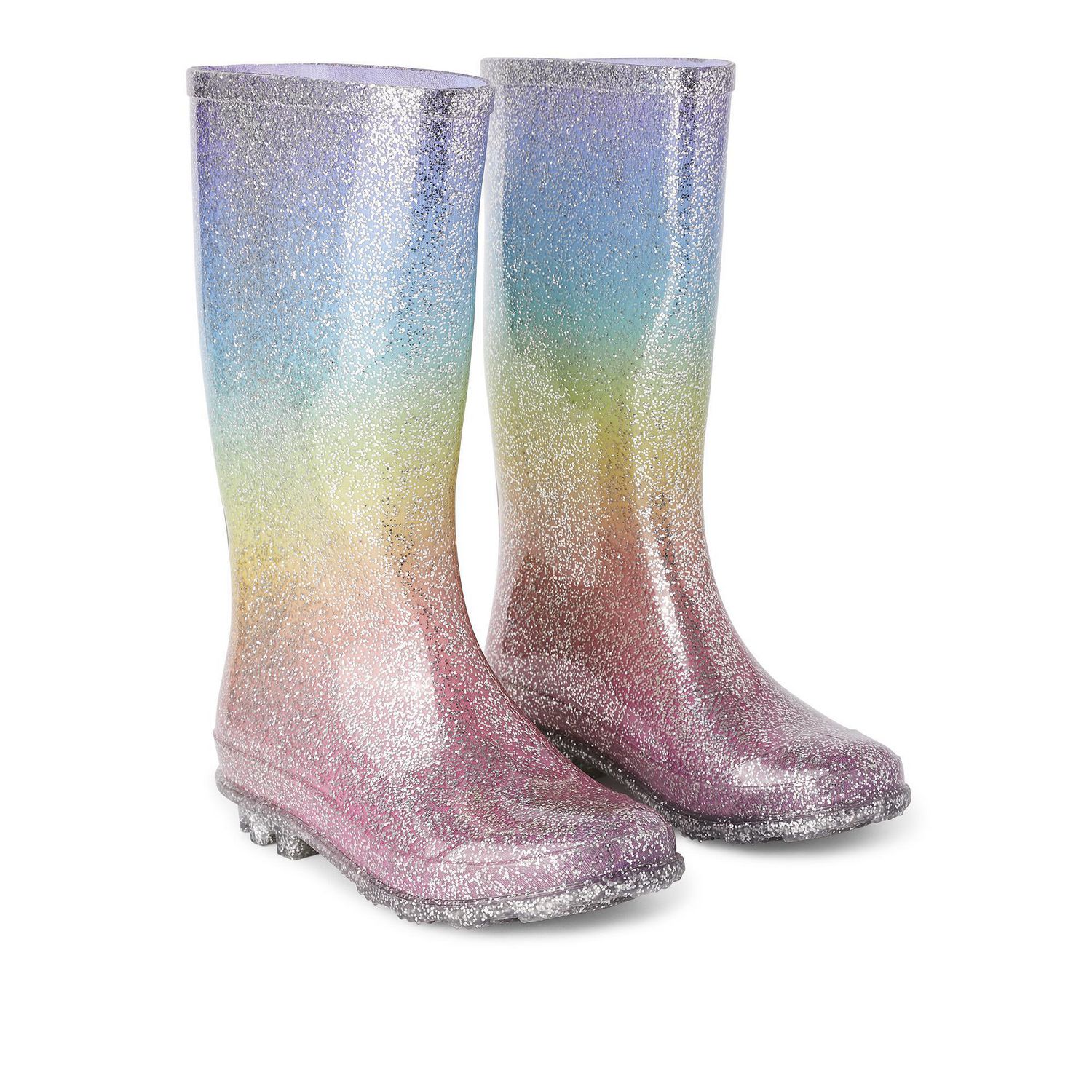 Weather Spirits Girls Sparkle Rain Boots Walmart