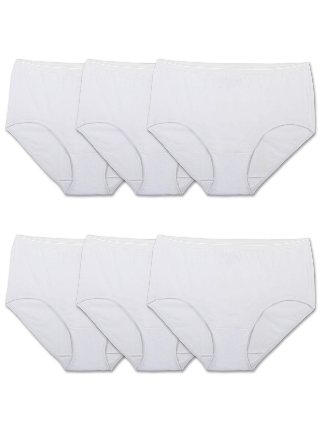 Fruit of the Loom Women's Cotton Briefs, 6-Pack