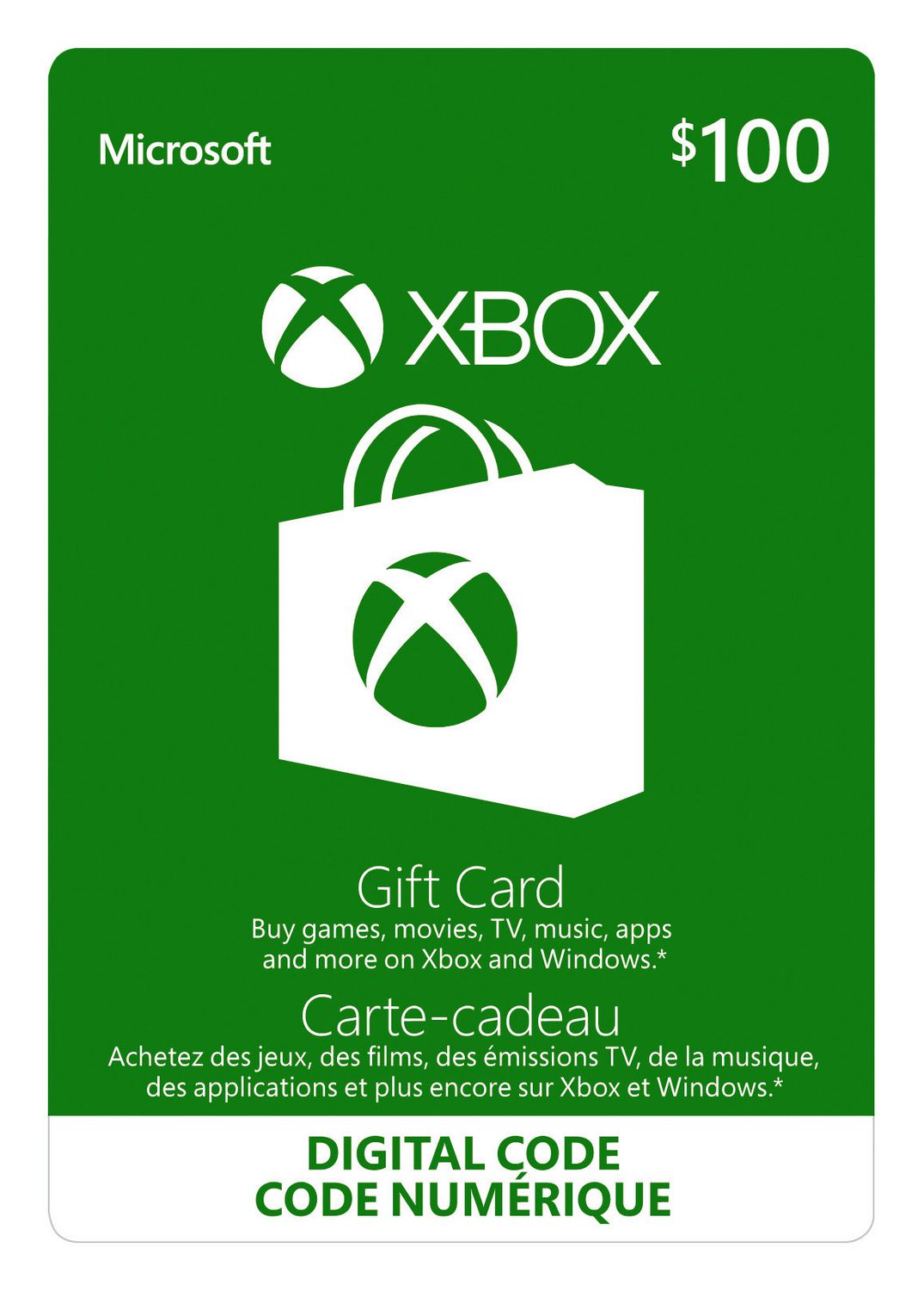 xbox live gift card canada
