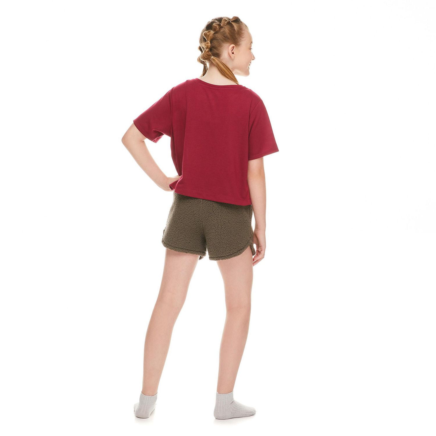 Pyjama 2 pièces avec caleçon boxer Justice pour filles