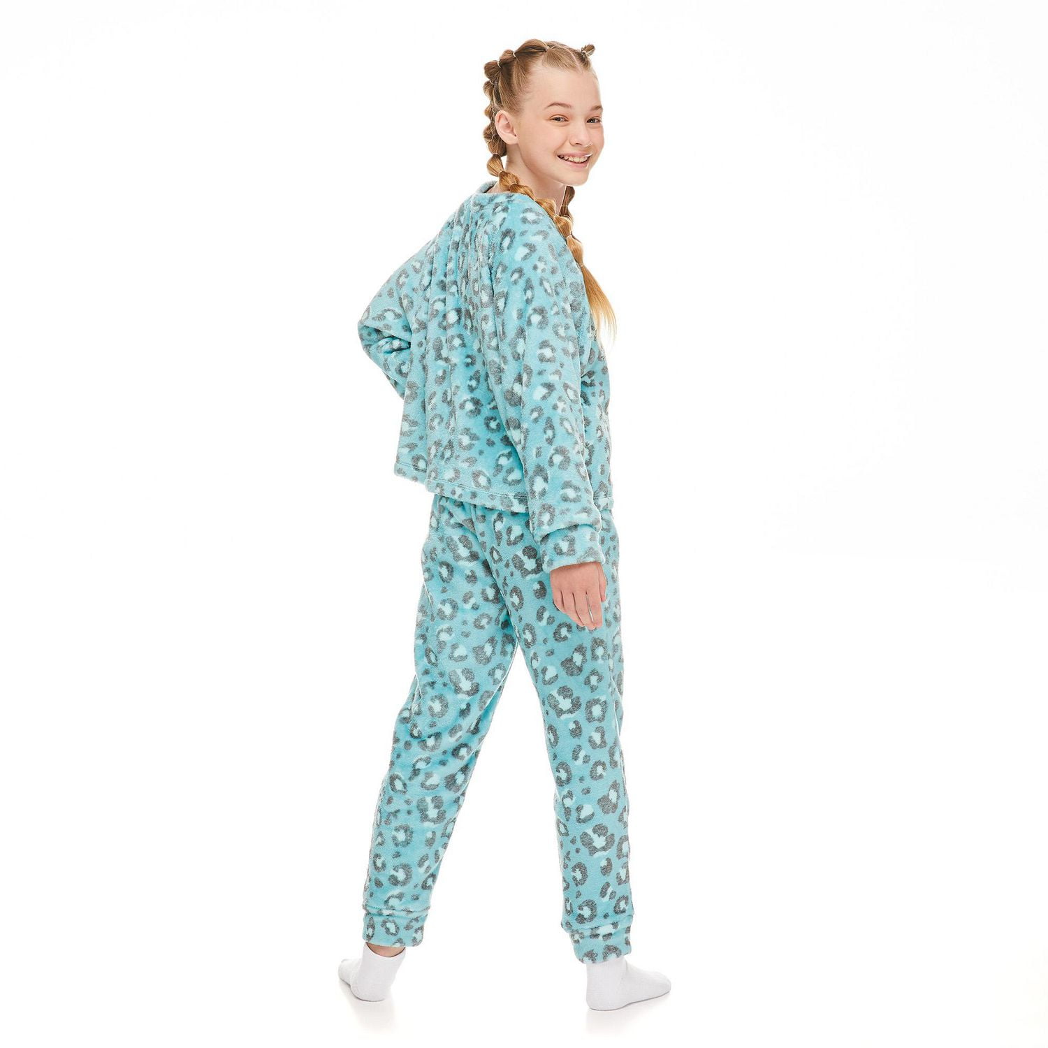 Justice Girls' Plush Pajamas 2-Piece Set