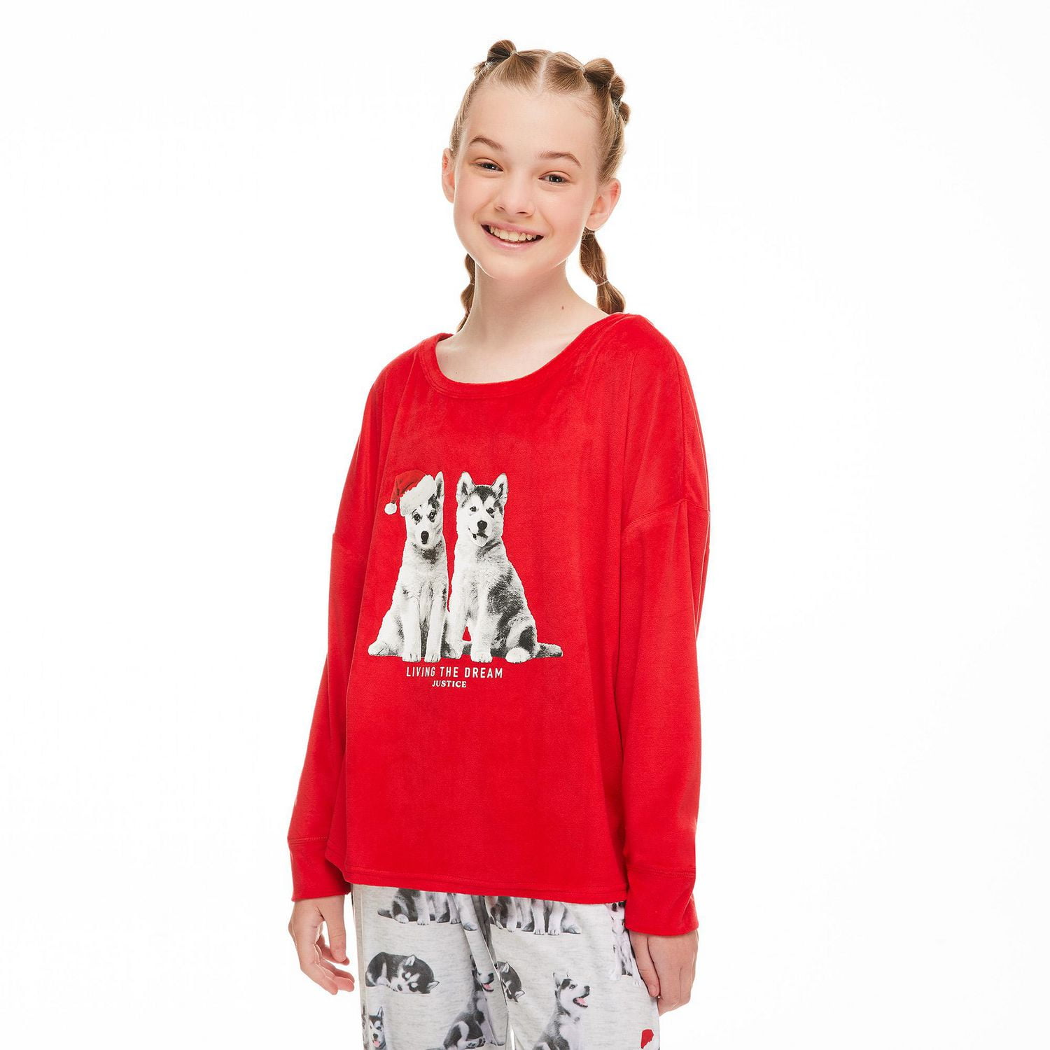 Pyjama 2 pièces en molleton de velours George pour filles