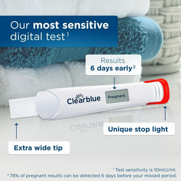 Clearblue test de détection ultra précoce digital