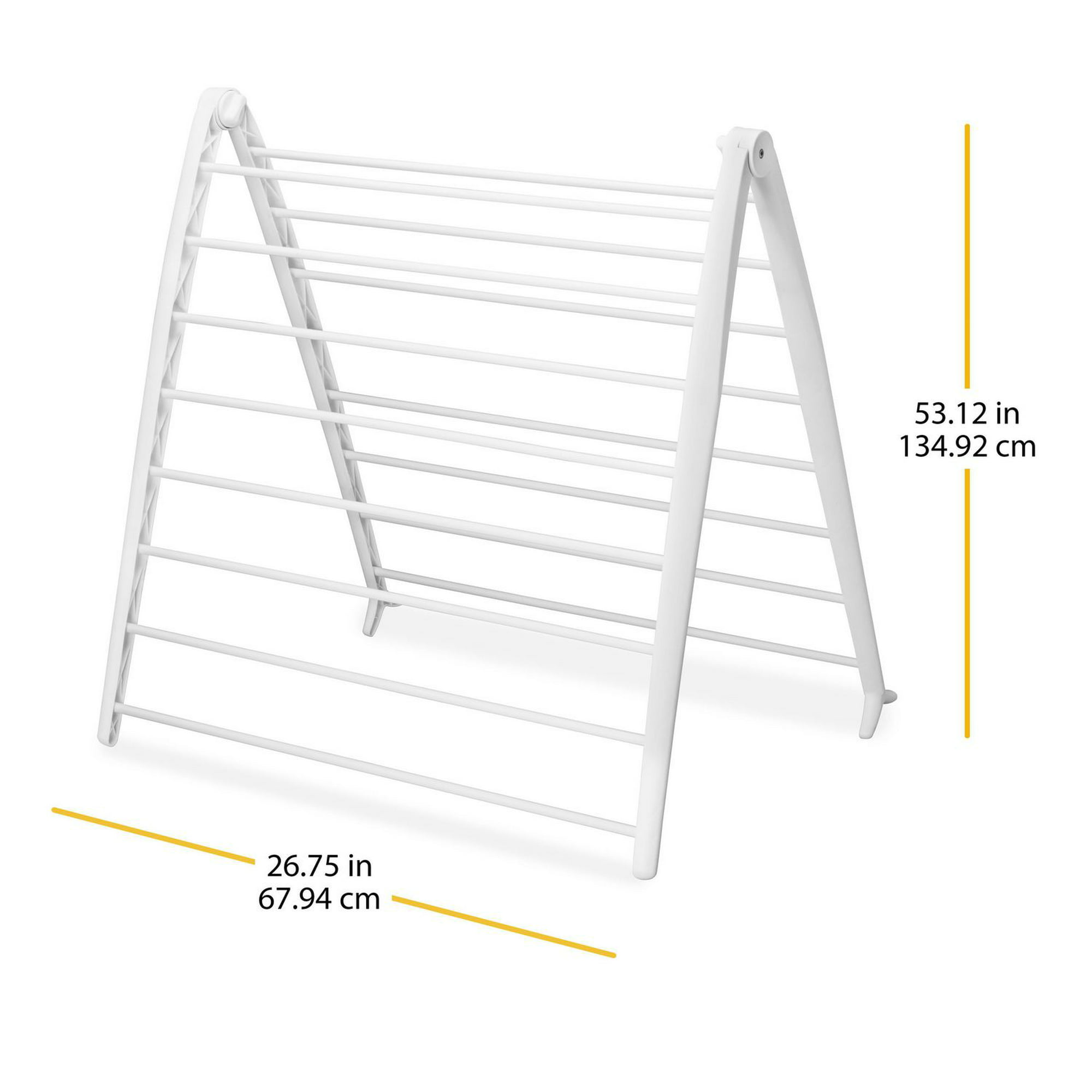 Retractable Clothes Drying Rack, Space Saving Foldable Design