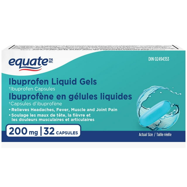 Equate Ibuprofène gélule, 200mg, 32 gélules