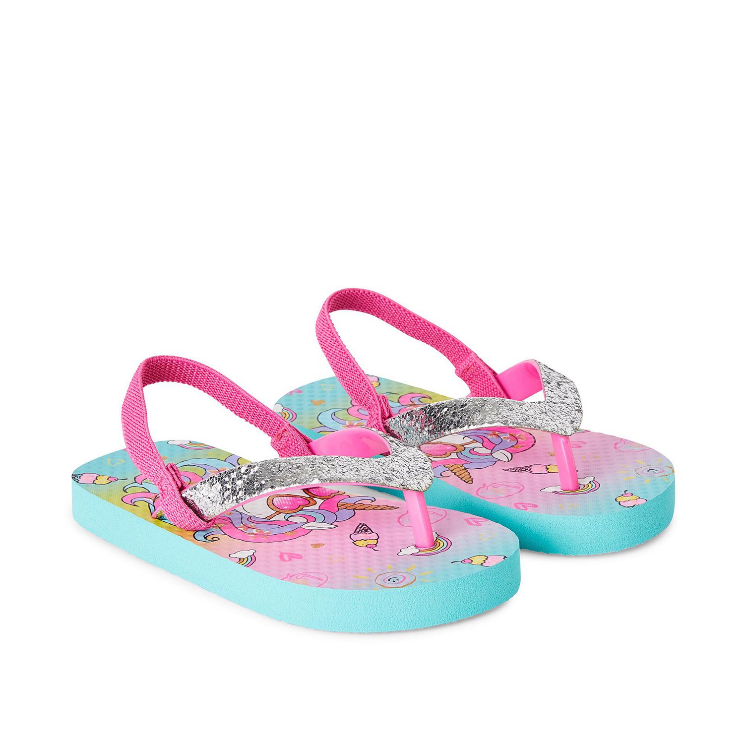 Girl flip flops sales walmart