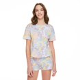 thumbnail image 1 of No Boundaries Women's Tee and Boxer Short 2-Piece Set, 1 of 6