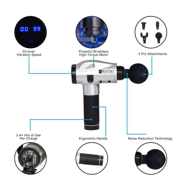 Master Massage Standard 3 Speed Portable Deep Tissue Muscle Fascia
