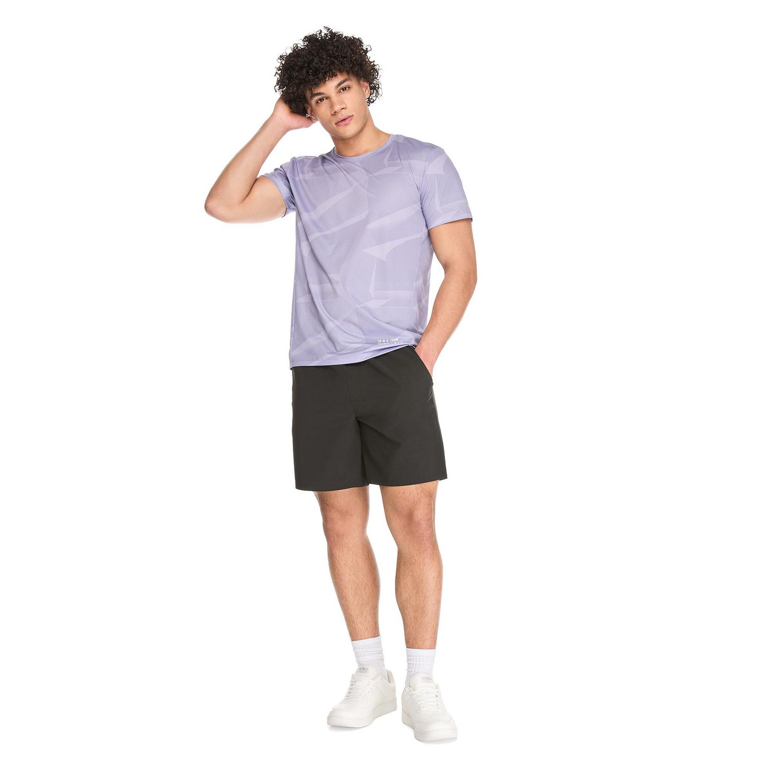 T-shirt en maille imprimée Athletic Works pour hommes