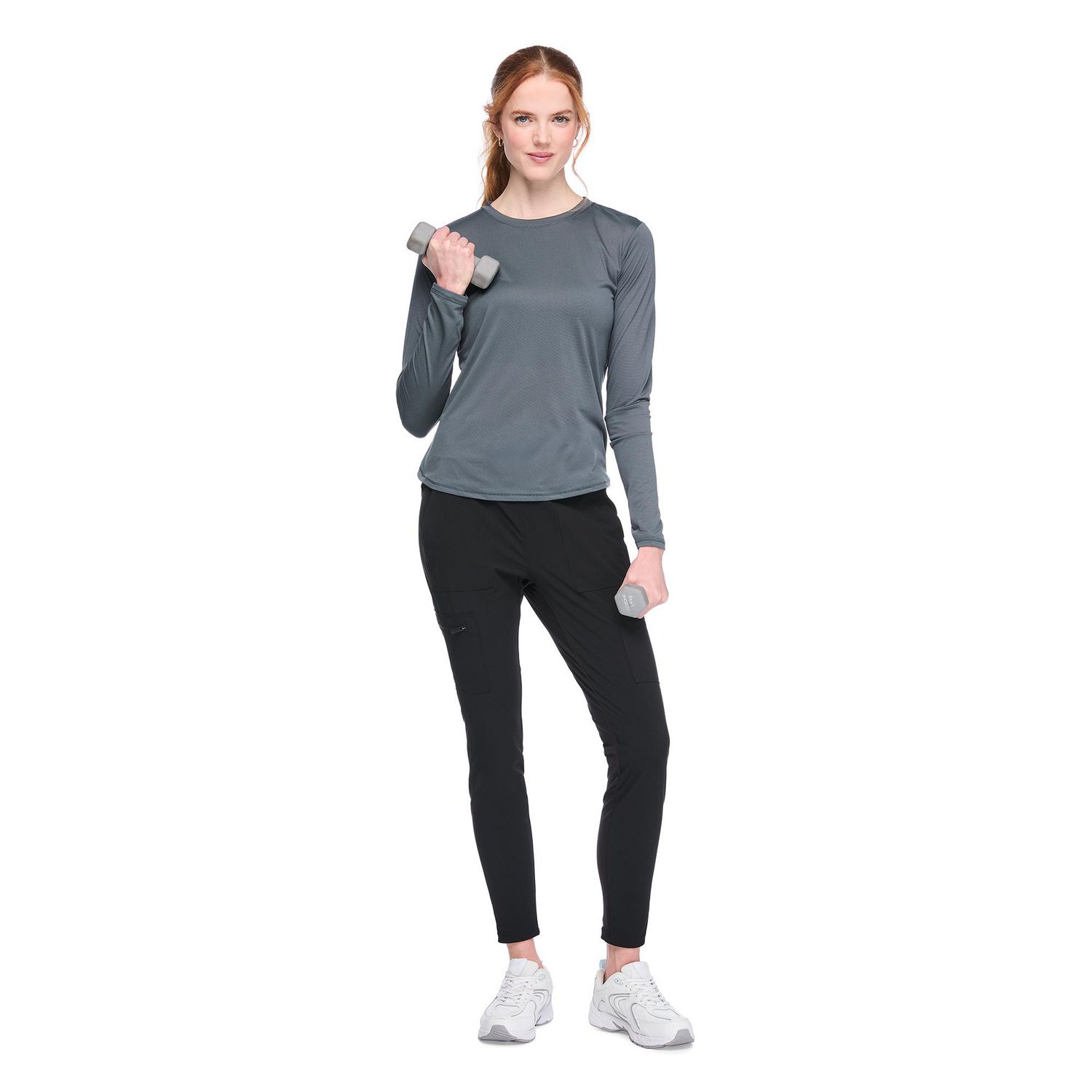 T-shirt à manches longues Athletic Works pour femmes