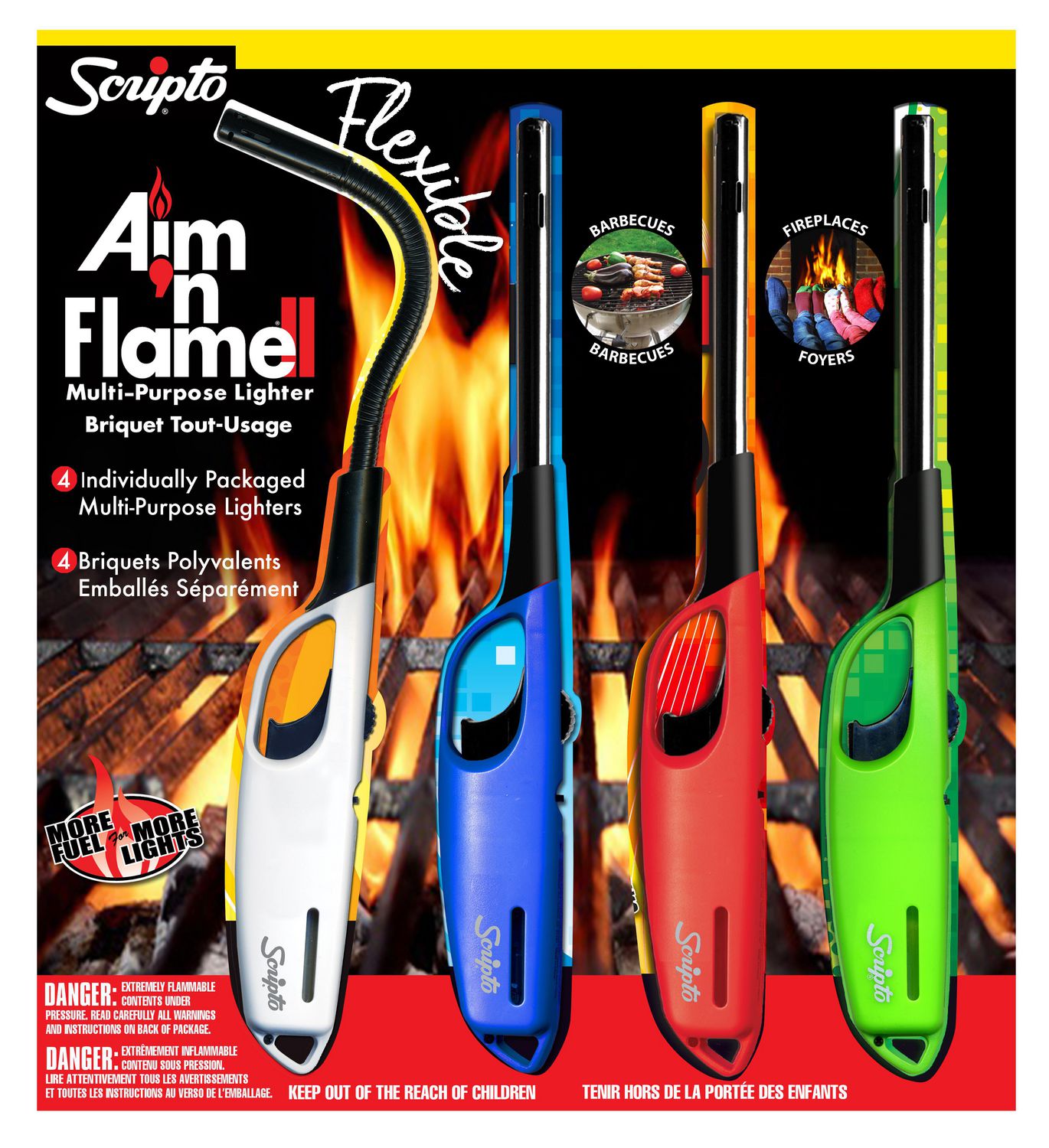 Scripto Aim 'n Flame Multi-Purpose Lighters by Scripto **NEW** 
