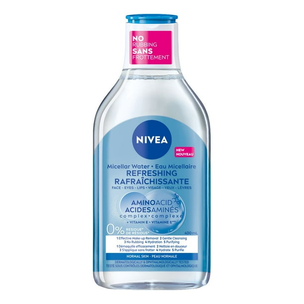 NIVEA – Eau micellaire pour peaux normales, nettoyant et démaquillant 400 ml