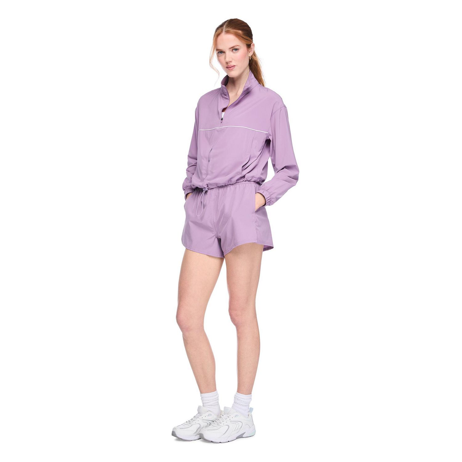 Anorak avec demi-fermeture éclair Athletic Works pour femmes