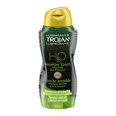 Lubrifiant personnel à base d'eau H2O Touche sensible Trojan, 163 ml