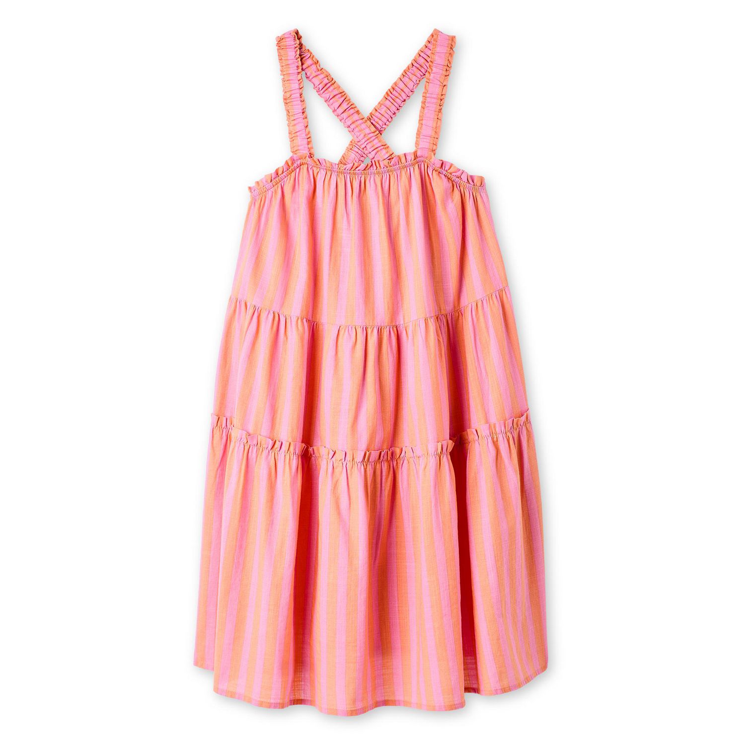 George Girls' Strappy Tiered Dress