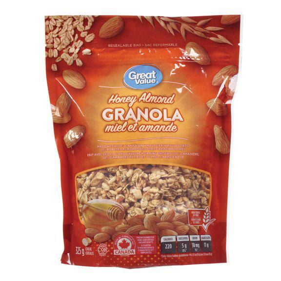 Great Value Honey Almond Granola Cereal Walmart Canada