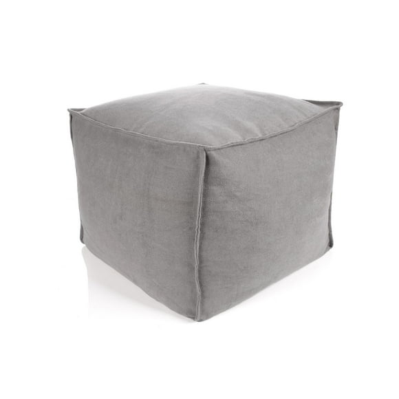 Pouf Gris Carre de Lounge and Co