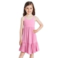 thumbnail image 4 of Robe chiffonnée à encolure bain-de-soleil George pour filles, 4 of 6