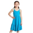 thumbnail image 4 of Robe chiffonnée à encolure bain-de-soleil George pour filles, 4 of 6