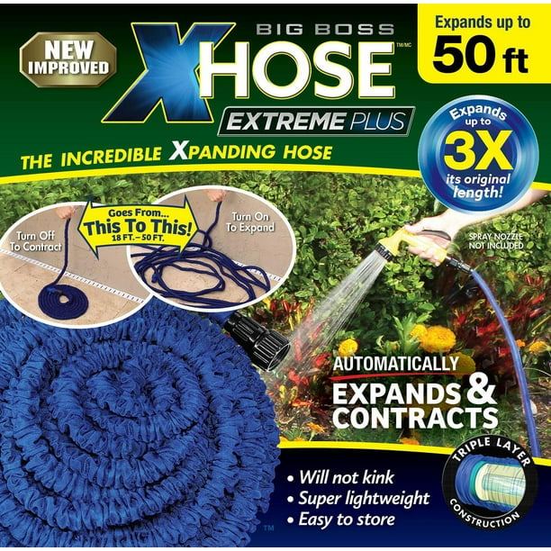 XHOSE Tuyau d'arrosage haute performance extensible et léger Pro Dac-5, 5/8  po x 50 pi