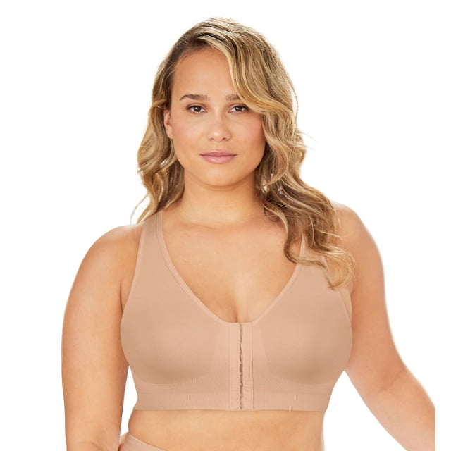 Exquisite Form #9601000 FULLY Seamless Full-Coverage Bra, Wire-Free, Front Closure